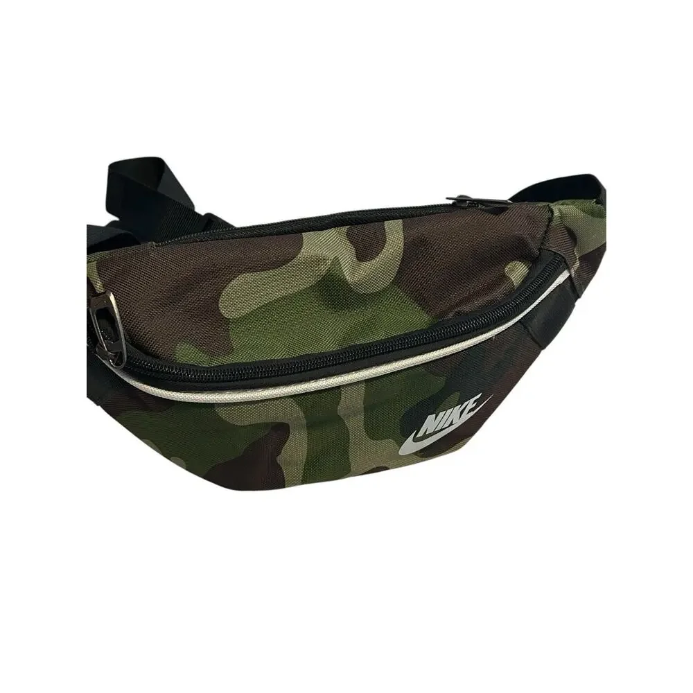 Nike Heritage Fanny Pack Hip Waist Belt Bag Crossbody 2 Zip Camo Double Zippers